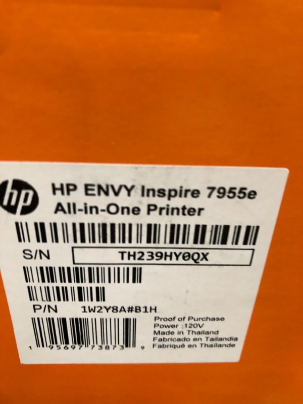 Photo 1 of HP Envy Inspire 7955e Wireless Color All-in-One Printer