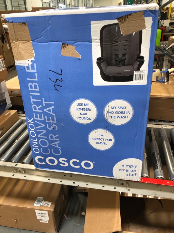 Photo 3 of Cosco Onlook 2-in-1 Convertible Car Seat, Rear-Facing 5-40 pounds and Forward-Facing 22-40 pounds and up to 43 inches, Black Arrows