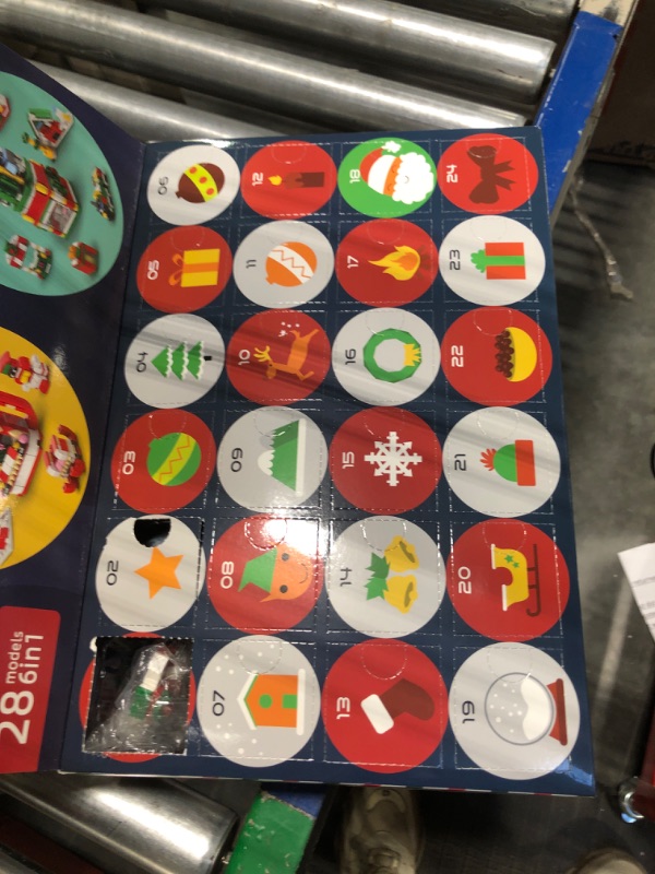 Photo 1 of AEROQUEST Advent Calendar 2023 - Toy Building Sets for Christmas Holiday Countdown Building Block Sets for kids Toy Gift Idea to Adventure with Daily Collectible Surprises(Christmas Sleigh) multicolored