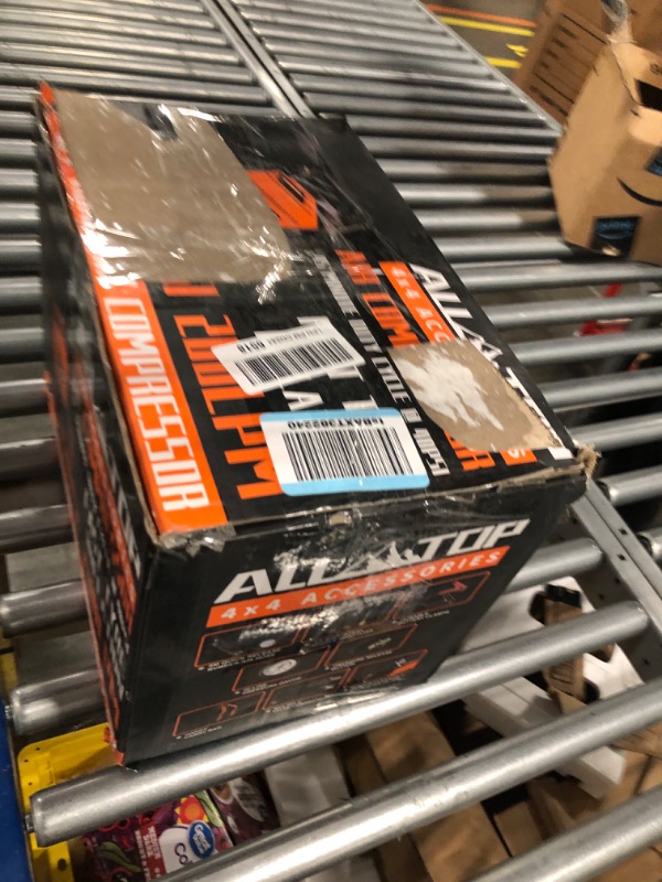 Photo 1 of ALL-TOP Heavy Duty Portable 12V Air Compressor Kit Inflate 180L (6.35Ft³)/Min Max 150PSI Metal Heat Dissipation ensures Duty Job for Pros Includes a 1680D Rugged Carry Bag for 4x4 Vehicle