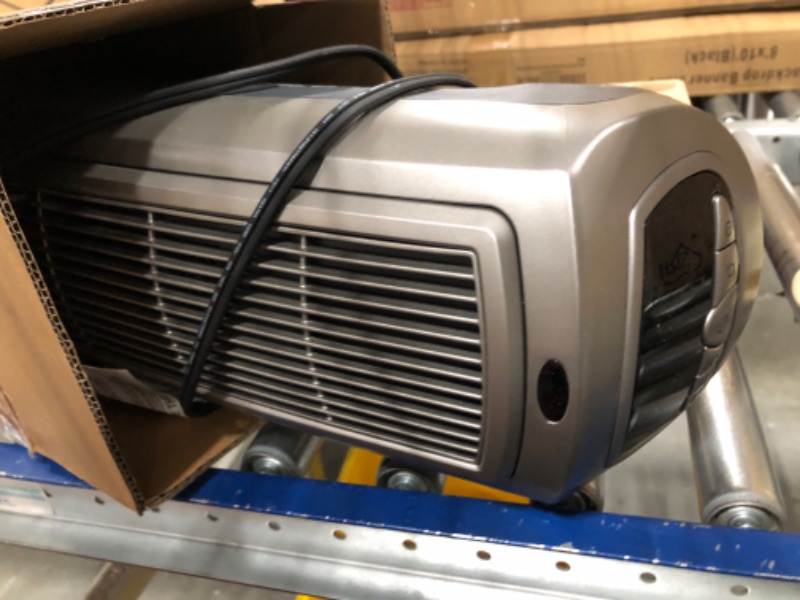 Photo 1 of Lasko 1500W Digital Ceramic Space Heater with Remote, 755320, Silver