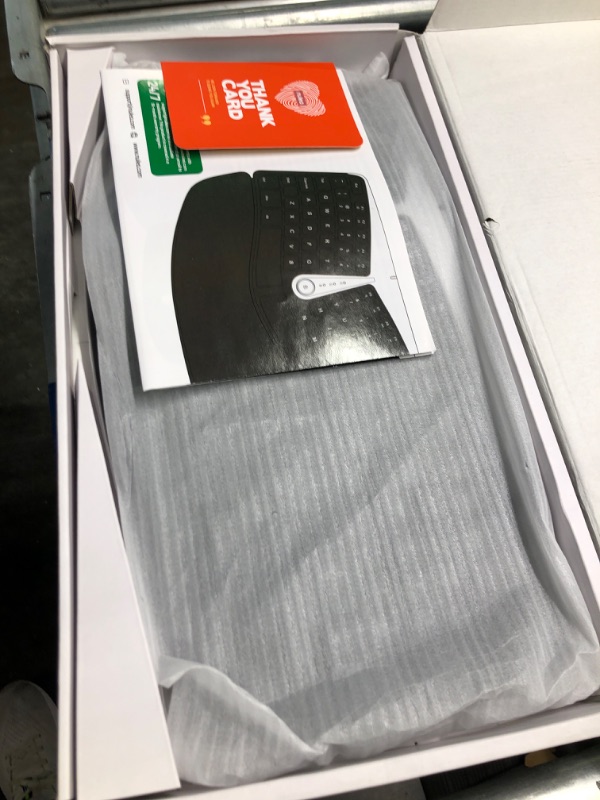 Photo 1 of Nulea Wireless Ergonomic Keyboard, 2.4G Split Keyboard with Cushioned Wrist and Palm Support, Arched Keyboard Design for Natural Typing, Compatible with Windows/Mac