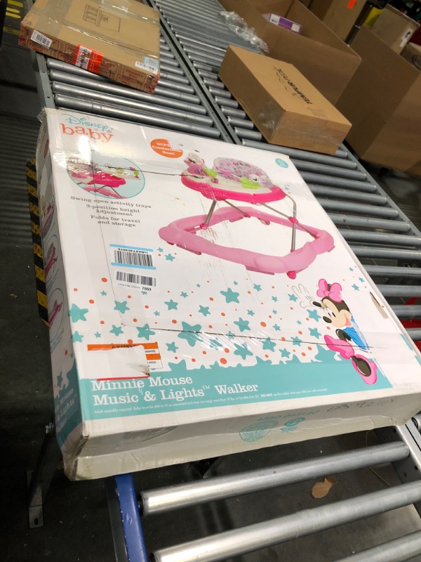 Photo 1 of Disney Baby Minnie Mouse Music and Lights Baby Walker with Activity Tray (Garden Delight)