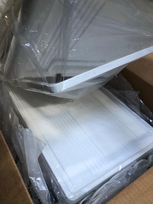 Photo 1 of CARVPUMS Stackable Collapsible Storage Bins with Lids Closet Organizers Nightstand Foldable Plastic Home Container with Door for Kitchen Livingroom Bedroom Office Bathroom (19Gal 3Pack)