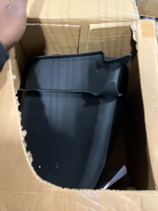 Photo 1 of 2023 2022 Tesla Model Y Rear Trunk & Rear Air Outlet Organizer with Lid, 5-Seater Latest Version Model Y Accessories Trunk Side Storage Bins Box Protector Packets MY5-Trunk and Rear Center Console