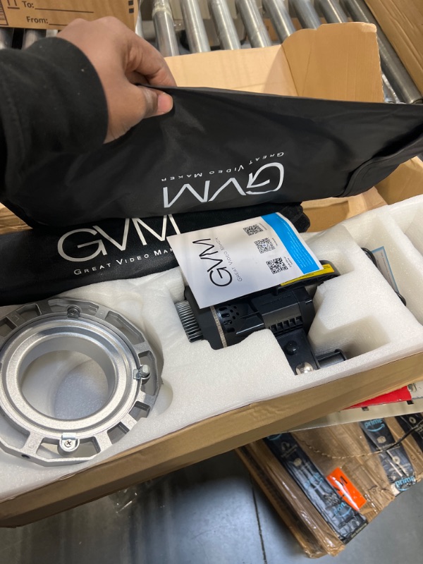 Photo 1 of GVM 80W Photo Studio Lighting Kit, LED Video Light with Bowen Mount 27" Softbox, Tripod Stand, Continuous Output Daylight 5600K Lights for Photography