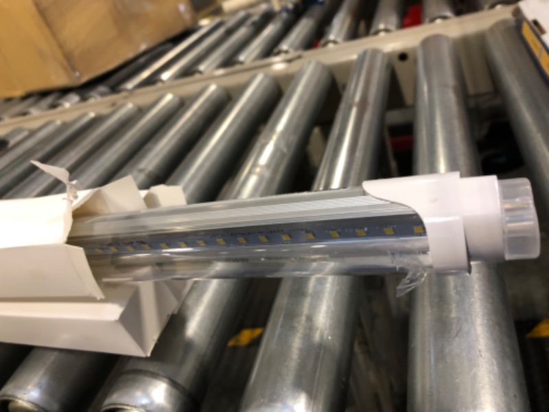 Photo 1 of 2FT LED Tube Light, T8 T10 Type B LED Light Bulb, 1120LM High Bright, 24 Inch F20T12 Fluorescent Replacement, Ballast Bypass, 8W(20W Equiv), 5000K Daylight, Double Ended Power, Clear Cover (4 Pack)
