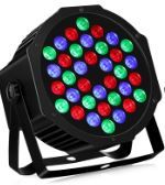 Photo 1 of 36LEDs Stage Par Lights 1 Pack - RGB LED Par Lights Sound Activated Auto Play by Remote & DMX Control Uplights for Wedding Birthday Church Music Light Show DJ Dance Party Events Stage Lighting 36LEDs Par Lights 1Pack