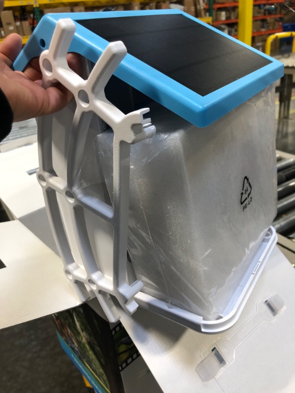 Photo 1 of Smart Bird Feeder with Camera, Bird Watching Camera with Solar Powered, 1080P HD Auto Capture Bird Videos, Bird Feeder Camera Wireless Outdoor AI Identify Bird Species White_Blue