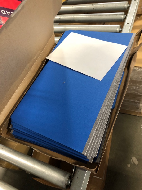 Photo 3 of Smead Pressboard File Folder, 1/3-Cut Tab, 1" Expansion, Legal Size, Dark Blue, 25 per Box (22541)