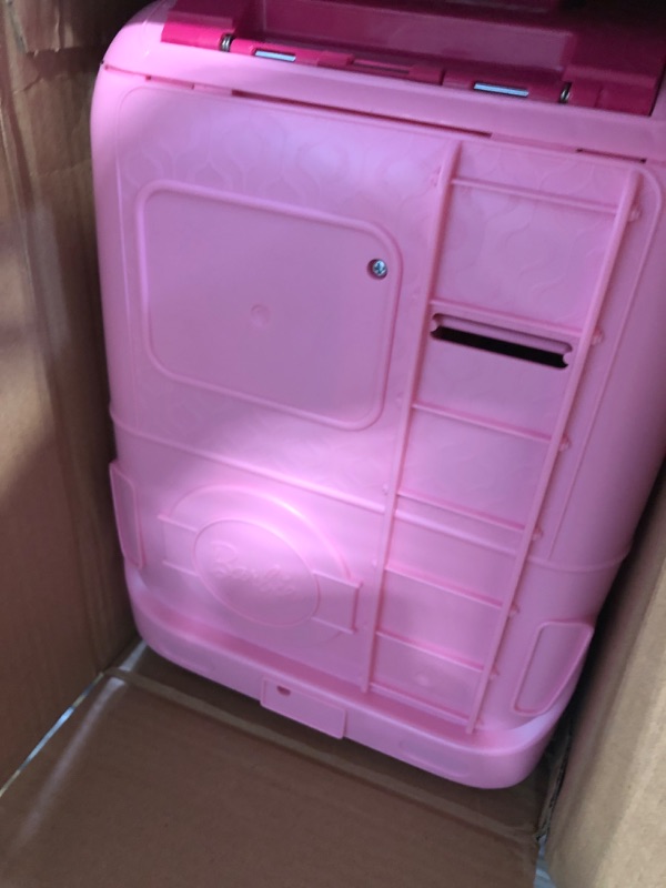 Photo 3 of Barbie Camper Playset With Barbie Accessories, Pool And Furniture, Rolling Vehicle With Campsite Transformation??? [Amazon Exclusive]