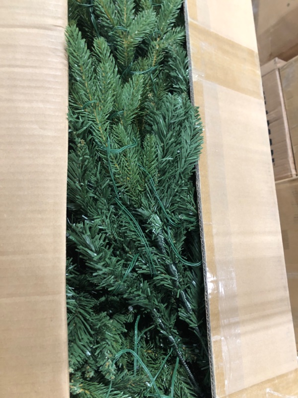 Photo 1 of 6 Ft Prelit Fraser Fir Artificial Full Christmas Tree with 330 Warm White Light 8 Mode Realistic Feel 908 PE & PVC Branch Tips Metal Stand UL Plug Premium Hinged Xmas Tree Indoor Outdoor Home Decor