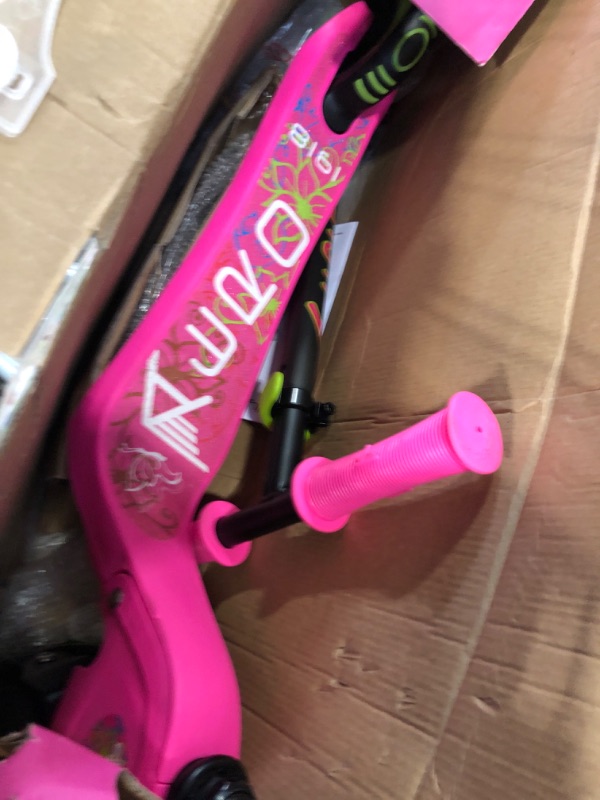 Photo 1 of besrey Kick Scooter for Kids Ages 3-8, 3 Wheel Scooter for Kids with Adjustable Height, Folding Kids Scooter with LED Light Wheels Rear Brak Extra Wide Deck Outdoor Activities for Boys/Girls Unicorn2