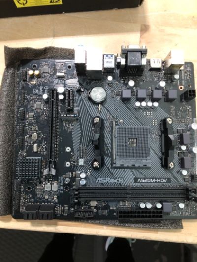 Photo 4 of ASRock A520M-HDV Supports AMD AM4 Socket Ryzen™ 3000, 4000 G-Series and 5000 and 5000 G-Series Desktop Processors Motherboard