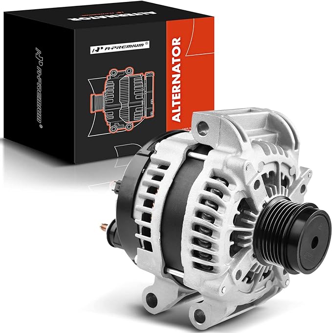 Photo 1 of A-Premium Alternator Compatible with Chrysler 300 11-22 & Dodge Challenger 11-22, Charger, Durango & Jeep Grand Cherokee 11-20, V8 5.7L, 12V 180A Clockwise 6-Groove Pulley, Replace# 4210007020