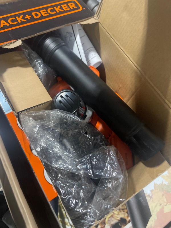 Photo 2 of BLACK+DECKER 40V Leaf Blower/Leaf Vacuum Kit, Cordless (LSWV36) Blower/Vaccum Kit