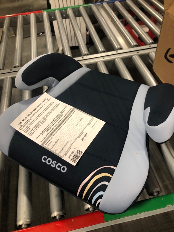 Photo 2 of Cosco Topside Backless Booster Car Seat, Lightweight 40-100 lbs, Rainbow