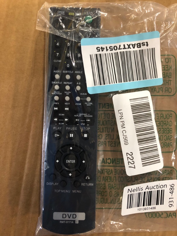 Photo 2 of General Replacement Remote Control Fit for RMT-D168A RMT-D165A DVP-NS530 DVP-NS700S DVP-NS70H DVP-NS7159 DVPNS585P DVPNS41PS RMTD151A DVPNC665PS DVPNS47P/S