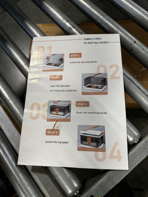 Photo 1 of Storage Cabinet - Storage Containers, Trunk Organizer, Dorm Room Essentials, 8.4 Gal Folding Storage Box, Stackable Organization and Storage, Plastic Car Organizer, Cube Storage Organizer (6 Pack) 8.4 Gal - 6 Pack Minimalist