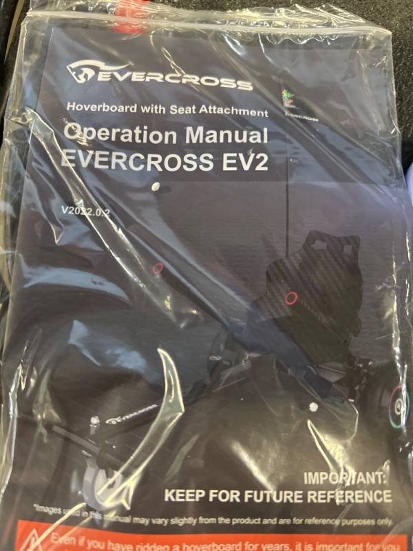 Photo 1 of EVERCROSS Hoverboard, 6.5'' Hover Board with Seat Attachment, Self Balancing Scooter with APP, Bluetooth Hoverboards for Kids & Adults Black+Kart Carbon
