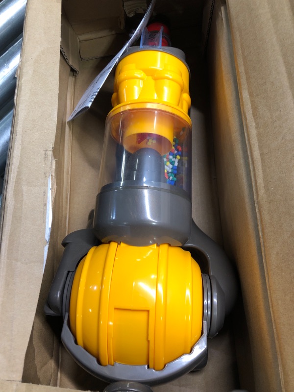 Photo 2 of Casdon Dyson Ball | Miniature Dyson Ball Replica For Children Aged 3+ | Features Working Suction To Add Excitement To Playtime Grey/Yellow