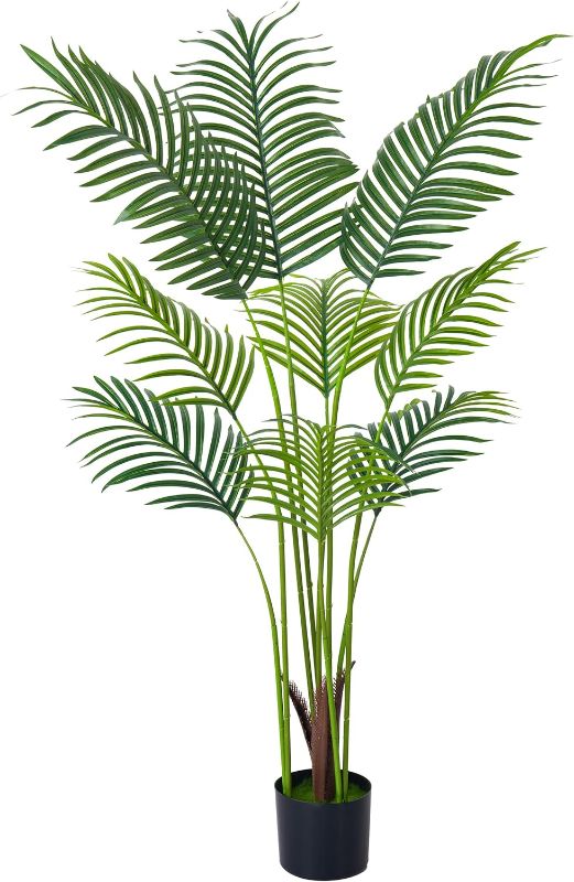 Photo 1 of 
HAIHONG 4FT Artificial Palm Tree,Faux Areca Palm Plant with Real Touch Leaves and Adjustable Branches,Fake Tropical Palm Tree for Home Office Indoor Outdoor...
Size:4FT-1Pack