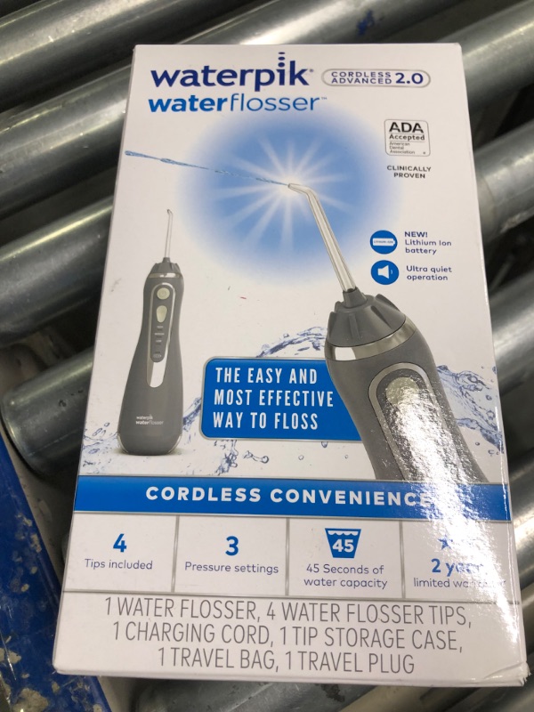 Photo 2 of ***FOR PARTS ONLY***

Waterpik Cordless Advanced Water Flosser for Teeth, Gums, Braces, Dental Care & Aquarius Water Flosser Professional for Teeth, Gums, Braces, Dental Care