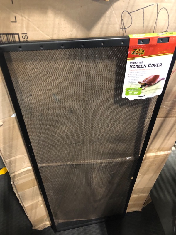Photo 3 of Zilla 11435 Fresh Air Screen Cover, 48-Inch by 18-Inch,Black 48" x 18"