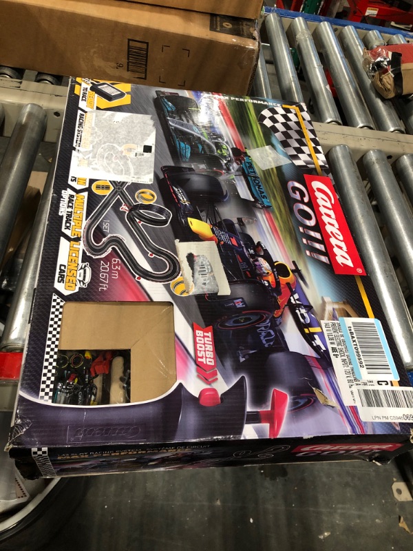 Photo 2 of Carrera GO!!! 62548 Max Performance Electric Powered Slot Car Racing Kids Toy Race Track Set Includes 2 Hand Controllers and 2 Cars in 1:43 Scale