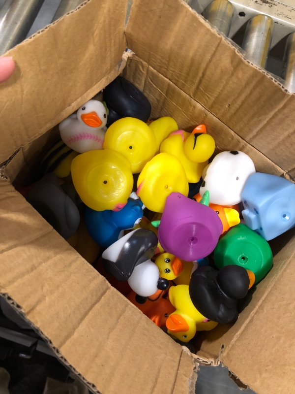 Photo 1 of Assortment Rubber Ducks in Bulk, 50-Pack Assorted Mini Duckies Toy for Ducking Cruise Ships, 2'' Floater Duck for Kids Bath Toy, Gift for Birthday Thanksgiving Halloween Christmas Party Favors