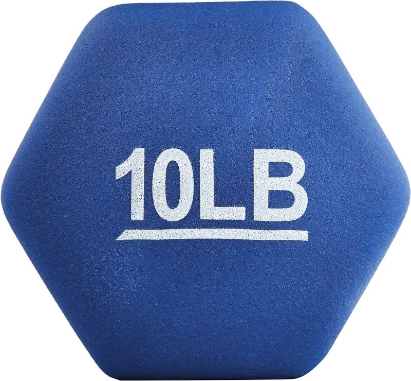 Photo 1 of Amazon Basics Easy Grip Workout Dumbbell, Neoprene Coated, Various Sets and Weights available
