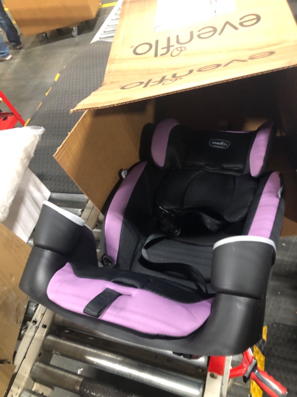 Photo 3 of Evenflo Maestro Sport Convertible Booster Car Seat, Forward Facing, High Back, 5-Point Harness, For Kids 2 to 8 Years Old, Whitney Pink