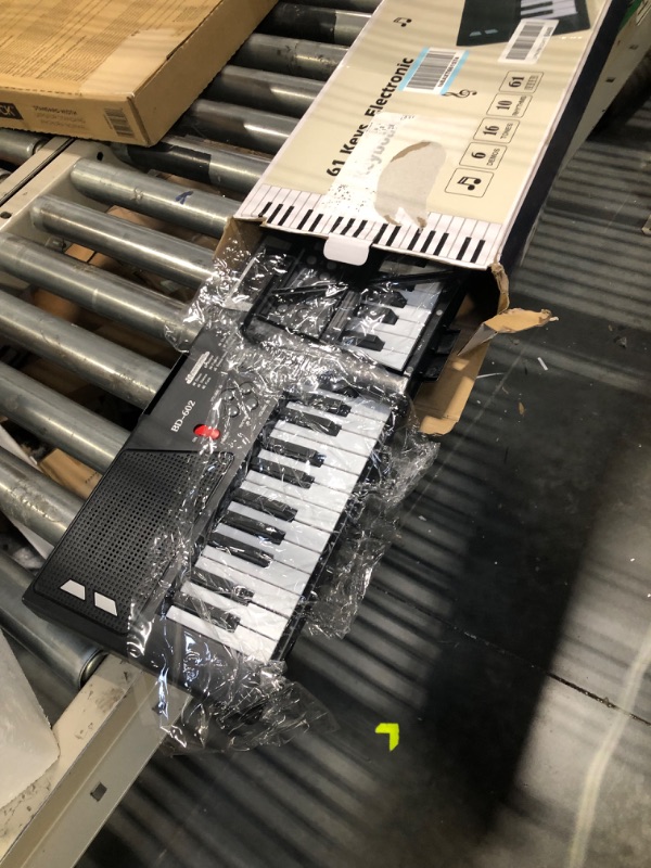 Photo 1 of 61 keys keyboard piano, Electronic Digital Piano with Built-In Speaker Microphone, Sheet Stand and Power Supply, Portable piano Keyboard Gift Teaching for Beginners