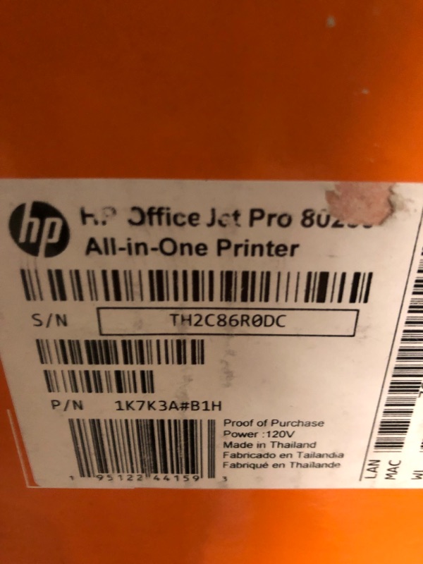 Photo 5 of HP OfficeJet Pro 8025e Wireless Color All-in-One Printer
