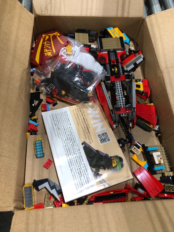 Photo 3 of **** NOT COMPLETE SET*** LEGO NINJAGO Destiny’s Bounty – Race Against Time 71797 Building Toy Features a Ninja Airship, 2 Dragons and 6 Minifigures, Gift for Boys and Girls Ages 9+ Who Love Ninjas and Dragons Standard Packaging