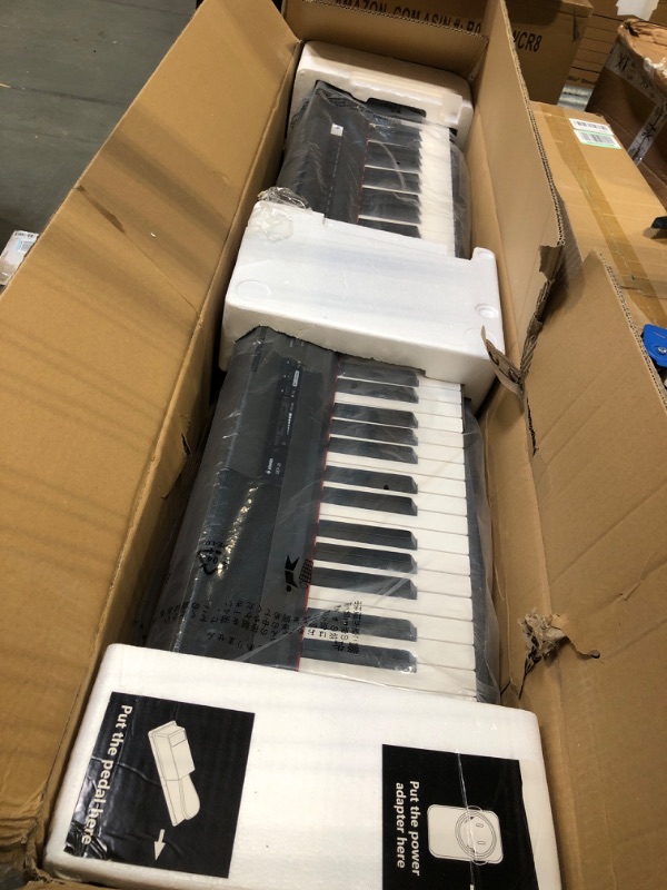 Photo 3 of Donner DEP-20 Beginner Digital Piano 88 Key Full Size Weighted Keyboard, Portable Electric Piano with Sustain Pedal, Power Supply DEP-20 Weighted Digital Piano