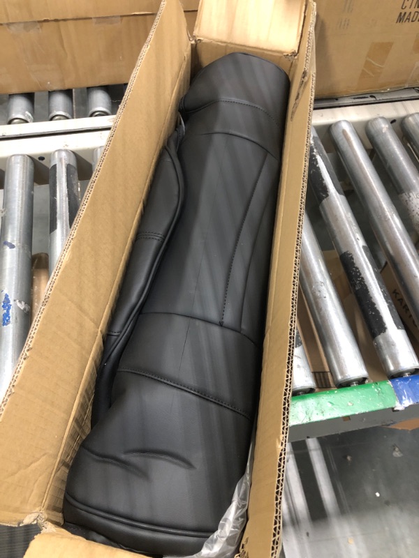 Photo 1 of BASENOR Tesla Model 3 Model Y Model S Model X Leather Seat Back Kick Protectors Kick Mats Black Set of 2