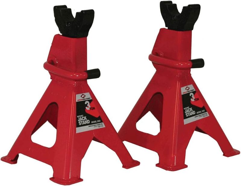 Photo 1 of AFF Jack Stands (3 and 6 Ton Capacity) - Heavy Duty Ratchet Style Car Jack Stands - (1 Pair) (3306A)