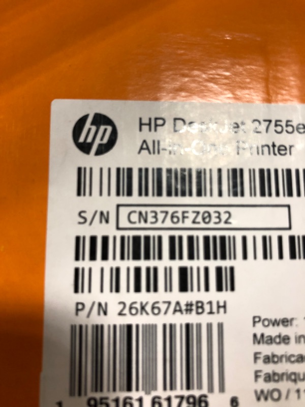 Photo 5 of HP DeskJet 2755e Wireless Color All-in-One Printer