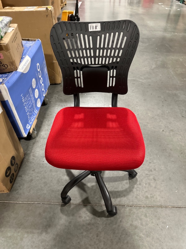 Photo 1 of Black And Red Swivel Office Chair