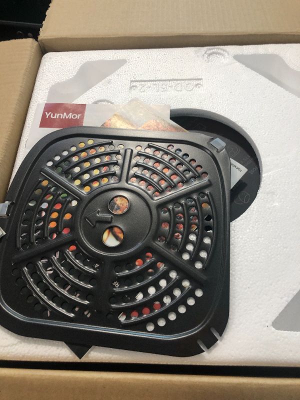 Photo 1 of ***FOR PARTS*** YunMor Air Fryer Max XL 6.5-Qt DIY Air Fryer Oven Exclusive Recipes, Healthy 8-in-1 Cooking, Visible Window, Custom Temp/Time Air Fryer Oven
