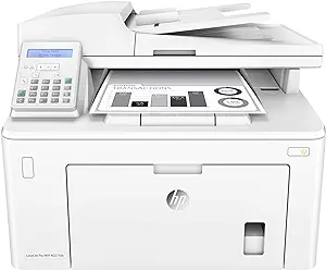 Photo 1 of HP LaserJet Pro MFP M227fdw Wireless Monochrome All-in-One Printer with built-in Ethernet & 2-sided printing, works with Alexa (G3Q75A) White