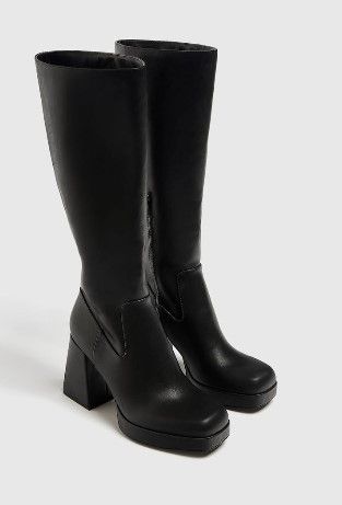 Photo 1 of Shoe'N Tale Knee High Boots for Women Suede Chunky Heel Boots