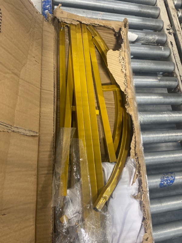 Photo 3 of Metal Wedding Arch Backdrop Stand with Arch Cover Gold Wedding Arch Stand Spandex Fitted Wedding Arch Stand Covers Arch Frame for Wedding Birthday Baby Shower Ceremony(White, 6 x 2.62 FT) 6 x 2.62 FT White