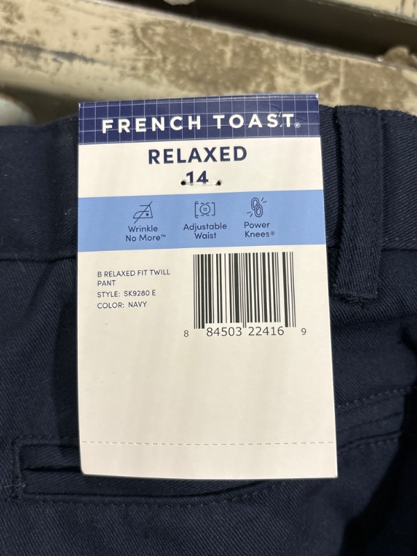 Photo 4 of French Toast Boys Adjustable Waist Relaxed Fit Pant Size 14