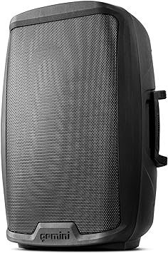 Photo 1 of Gemini Sound AS-2115P Amplified 2-Channel PA DJ Monitor System, 15" Inch Woofer 2000W Watts Power Speakers with XLR Input/Output, 2 x 1/4" Inch Microphone/RCA and AUX Inputs w/Handles