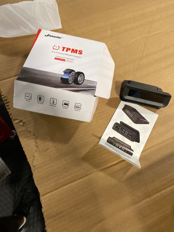 Photo 2 of Jansite ?Detached Bracket? Tire Pressure Monitoring System TPMS Tire Pressure Monitor System Wireless TPMS Sensor Kit Angle Adjustable Solar Powered 14-87PSI Real Time Detect IP68 Waterproof