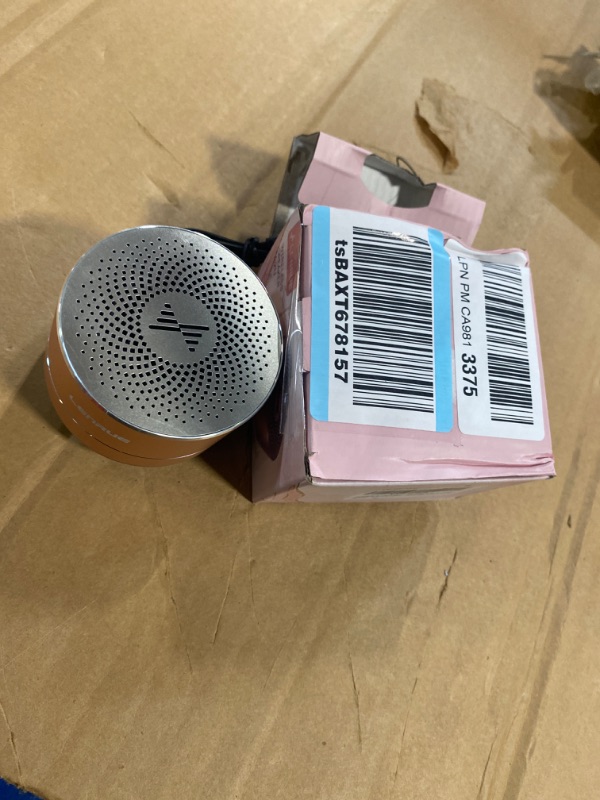 Photo 1 of LENRUE A2 Portable Wireless Bluetooth Speaker with Lights and Lanyard,5W Mini Small Metal Speakers Bluetooth 5.0/Aux-in for iPhone Android Home Outdoor, Gifts for Women/Girls