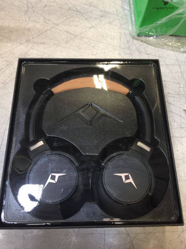 Photo 2 of LETTON 2.4GHz Wireless Gaming Headsets with Detachable 3.5mm Jack Wired Over Ear Headphones for PC, PS5, PS4, Switch, Xbox One Series
