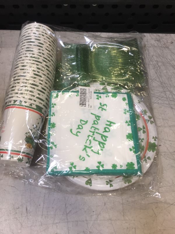Photo 1 of  Patricks Day Plates and Napkins, Saint Patrick's Day Party Supplies